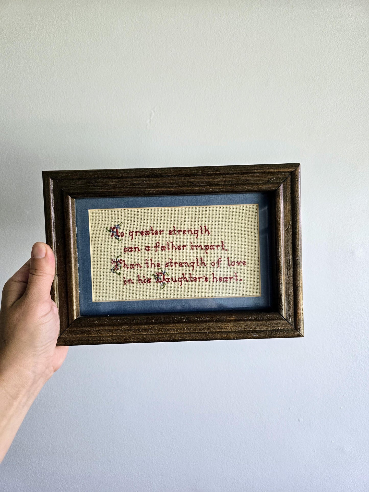 Vintage 1981 Cross Stitch - A Daughter's Love