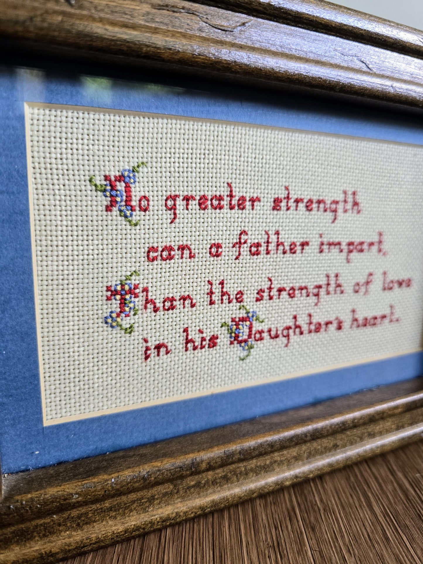 Vintage 1981 Cross Stitch - A Daughter's Love