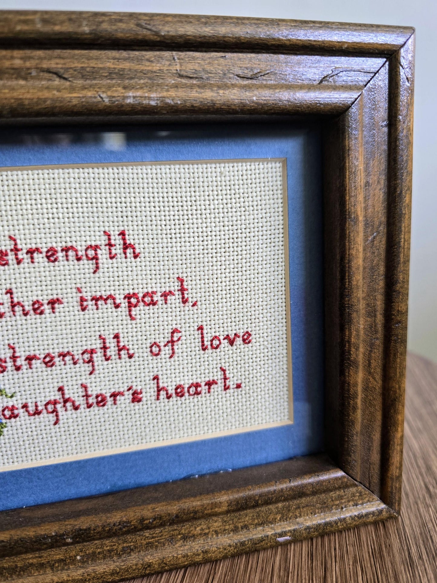 Vintage 1981 Cross Stitch - A Daughter's Love