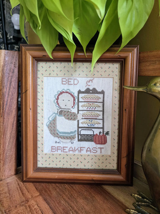 Vintage 1987 Cross Stitch - Bed & Breakfast