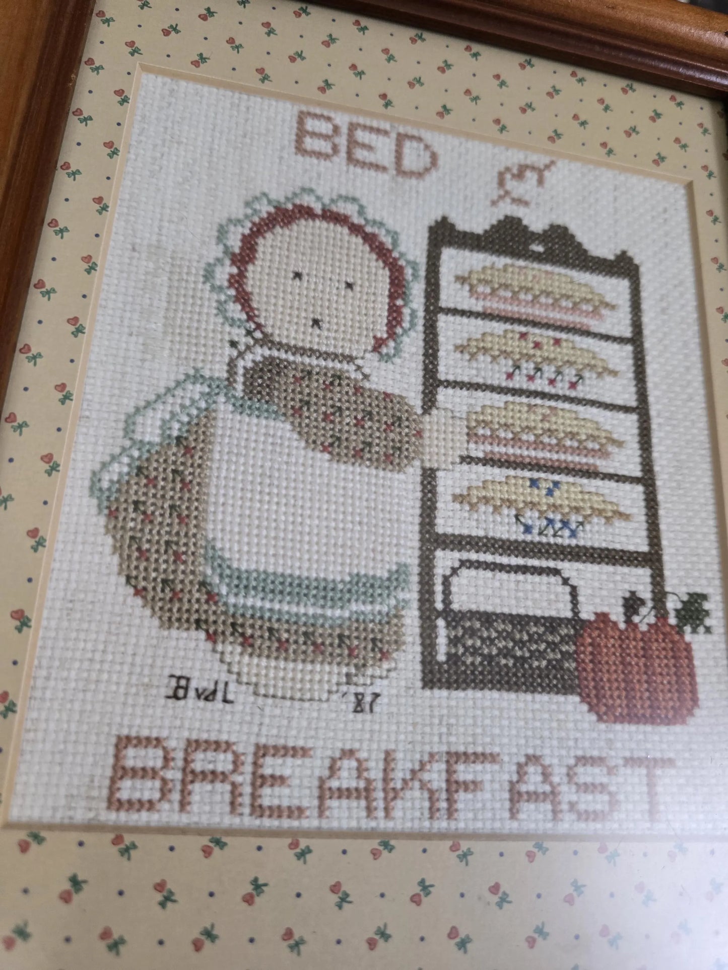 Vintage 1987 Cross Stitch - Bed & Breakfast